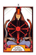 Wheel of Fortune Tarot card in Aquarian deck
