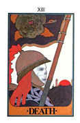 Death Tarot card in Aquarian Tarot deck