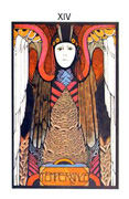 Temperance Tarot card in Aquarian Tarot deck