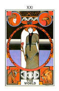 The World Tarot card in Aquarian deck