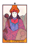 The Empress Tarot card in Aquarian deck