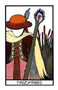 Page of Rods Tarot card in Aquarian deck