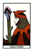 King of Rods Tarot card in Aquarian deck