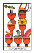 Seven of Cups Tarot card in Aquarian Tarot deck