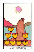 Eight of Cups Tarot card in Aquarian Tarot deck