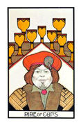 Nine of Cups Tarot card in Aquarian deck