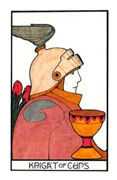 Knight of Cups Tarot card in Aquarian Tarot deck