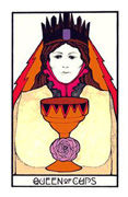 Queen of Cups Tarot card in Aquarian deck