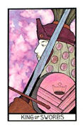 King of Swords Tarot card in Aquarian deck