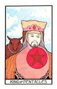 King of Coins Tarot card in Aquarian Tarot deck