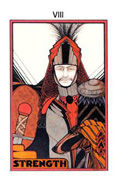 Strength Tarot card in Aquarian Tarot deck