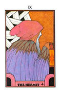 The Hermit Tarot card in Aquarian Tarot deck