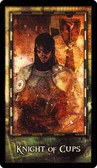 Knight of Cups Tarot card in Archeon Tarot deck