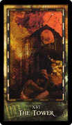 The Tower Tarot card in Archeon Tarot deck