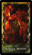 King of Wands Tarot card in Archeon deck