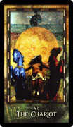 The Chariot Tarot card in Archeon deck