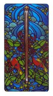 Ace of Staves Tarot card in Art Nouveau Tarot deck