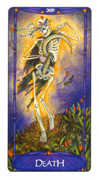 Death Tarot card in Art Nouveau deck