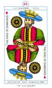 King of Diamonds Tarot card in Cagliostro Tarot deck