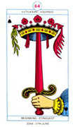 Ace of Spades Tarot card in Cagliostro deck