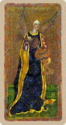 Temperance Tarot card in Cary-Yale Visconti Tarocchi deck