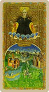 The World Tarot card in Cary-Yale Visconti Tarocchi Tarot deck