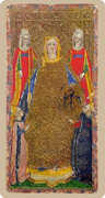 The Empress Tarot card in Cary-Yale Visconti Tarocchi deck
