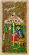 The Lovers Tarot card in Cary-Yale Visconti Tarocchi deck