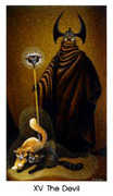 The Devil Tarot card in Cat People deck
