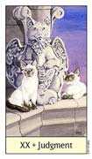 Judgement Tarot card in Cat's Eye deck