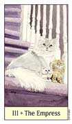 The Empress Tarot card in Cat's Eye deck