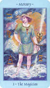 The Magician Tarot card in Celestial deck