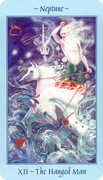 The Hanged Man Tarot card in Celestial Tarot deck