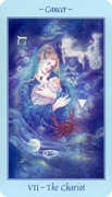 The Chariot Tarot card in Celestial Tarot deck