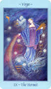 The Hermit Tarot card in Celestial Tarot deck