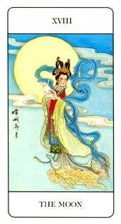 The Moon Tarot card in Chinese Tarot deck