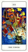The Tower Tarot card in Chinese deck