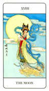 The Moon Tarot card in Chinese deck