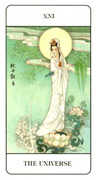 The World Tarot card in Chinese deck