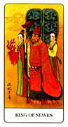 King of Staves Tarot card in Chinese deck