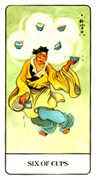 Six of Cups Tarot card in Chinese deck