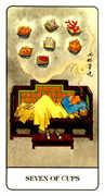Seven of Cups Tarot card in Chinese deck