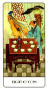 Eight of Cups Tarot card in Chinese deck