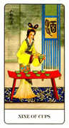 Nine of Cups Tarot card in Chinese deck