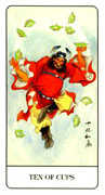 Ten of Cups Tarot card in Chinese Tarot deck