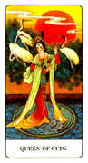 Queen of Cups Tarot card in Chinese deck