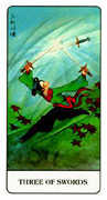 Three of Swords Tarot card in Chinese deck