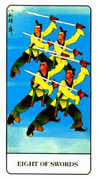 Eight of Swords Tarot card in Chinese Tarot deck