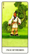 Page of Swords Tarot card in Chinese Tarot deck