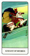 Knight of Swords Tarot card in Chinese deck